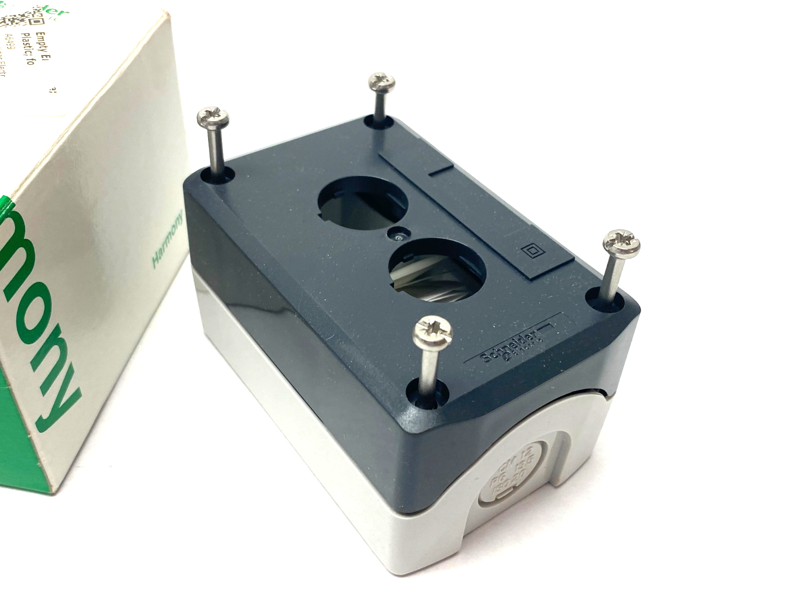 Schneider Electric XALD02H7 Harmony Control Box Enclosure 2-Hole - Maverick Industrial Sales