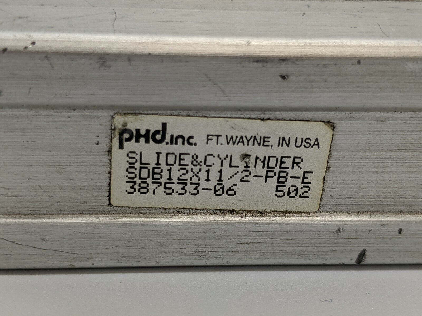 PHD SDB12x11/2-PB-E Pneumatic Slide & Cylinder - Maverick Industrial Sales