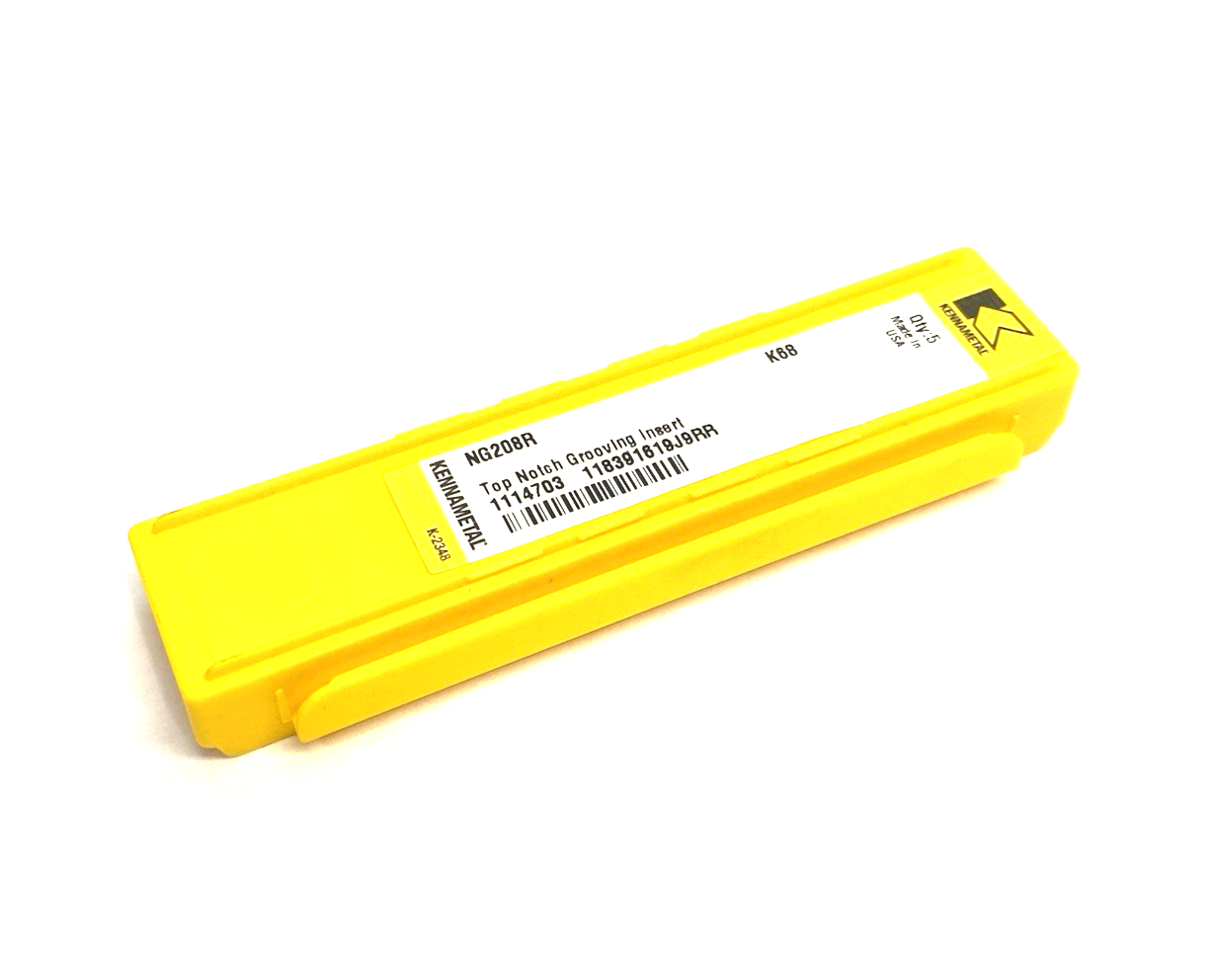 1114703 | Kennametal Top Notch™ Groove and Turn Insert Flat Top NG208R PKG OF 5 - New - Maverick Industrial Sales