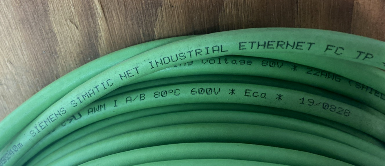 6XV1840-3AH10 | Siemens Industrial Ethernet Cable CAT 5E 20m - Used - Maverick Industrial Sales