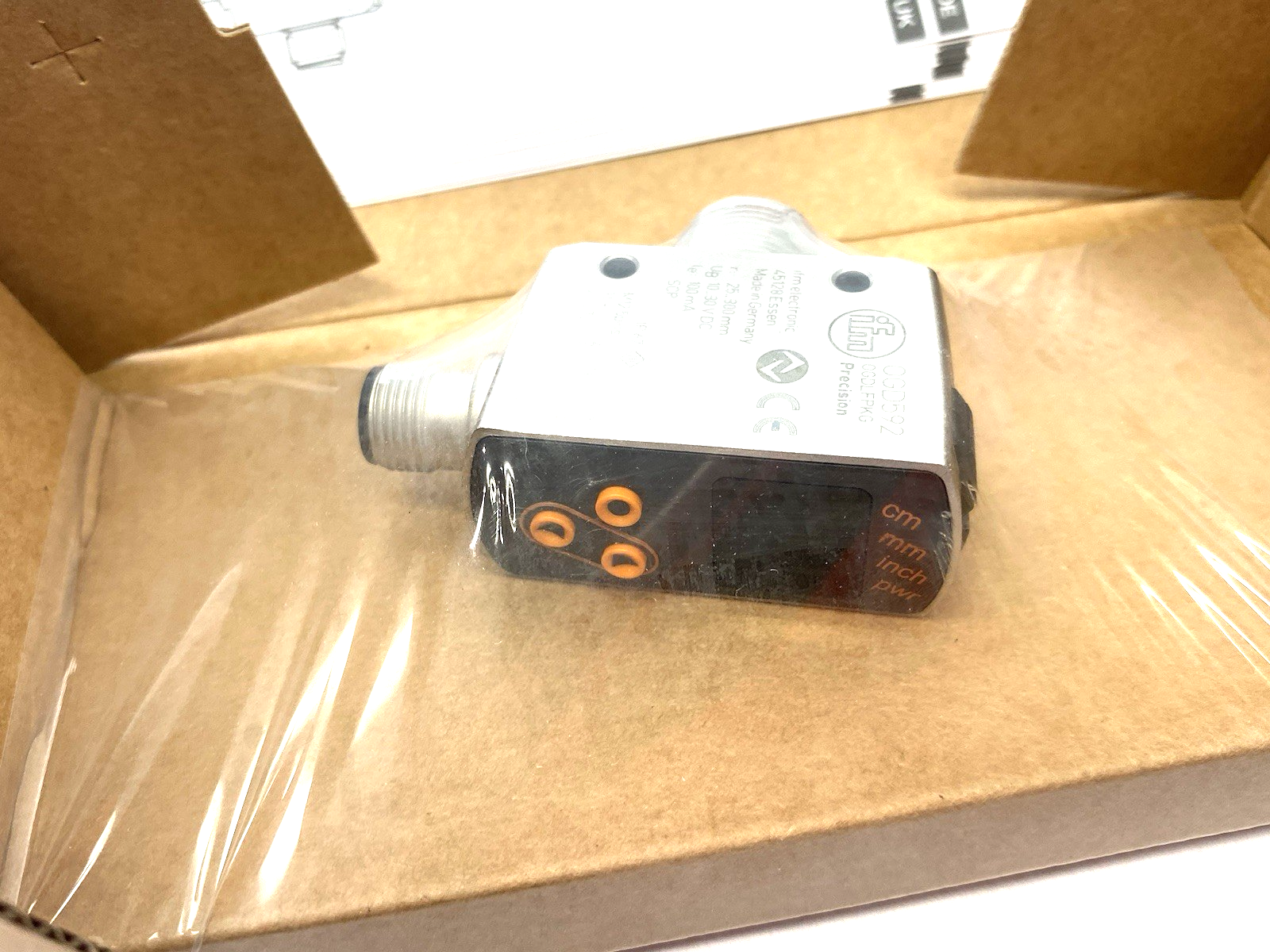Ifm OGD592 Laser Distance Sensor Rectangular, M18 House OGDLFPKG/IO-LINK/US - Maverick Industrial Sales