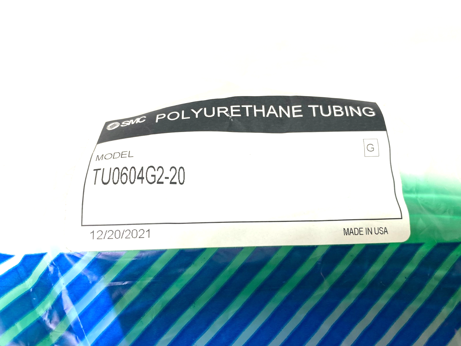 TU0604G2-20 | SMC Polyurethane Tubing 6mm, Green - New - Maverick Industrial Sales