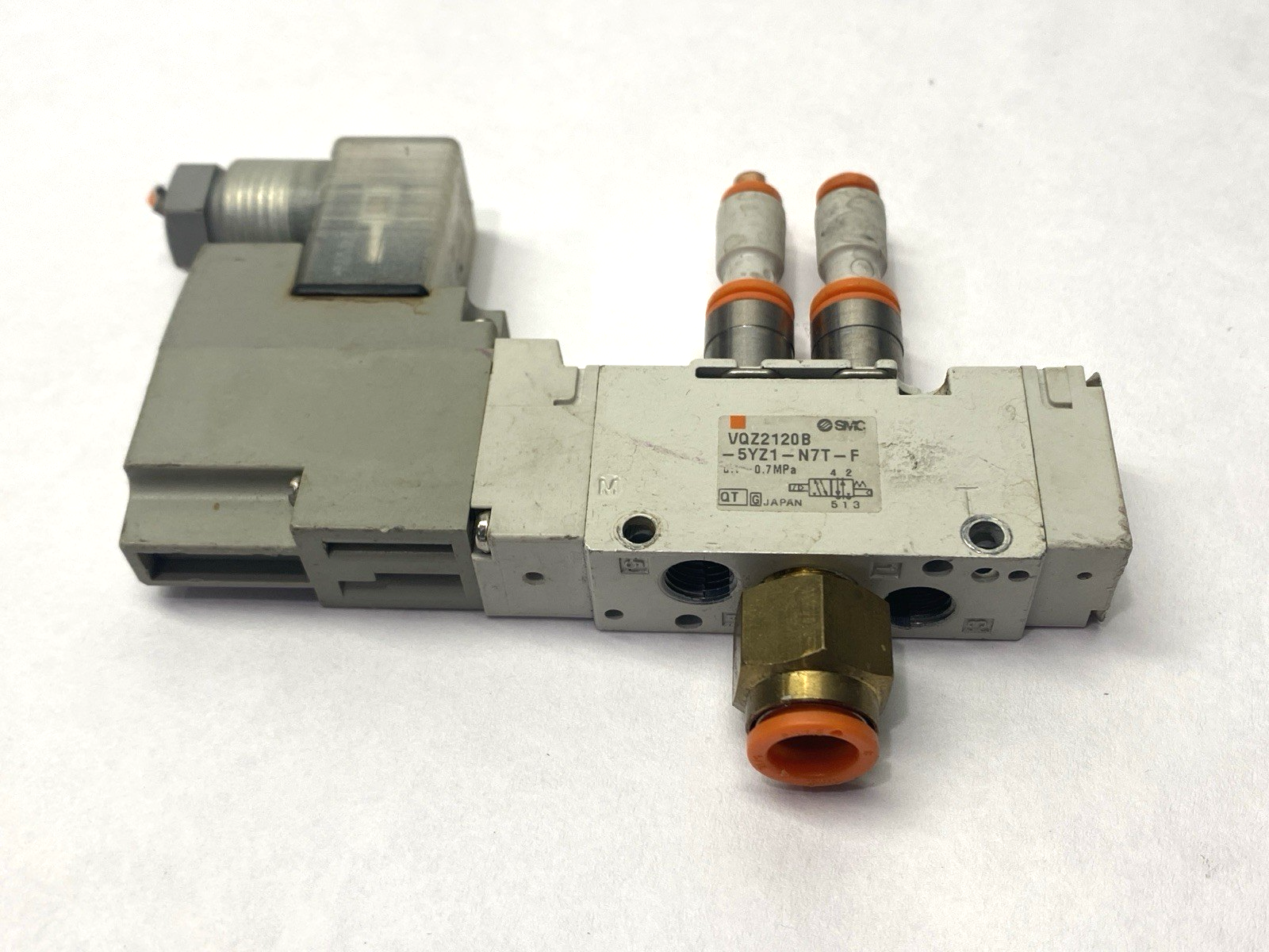 SMC VQZ21120B-5YZ1-N7T-F Solenoid Valve 1/4" Ports - Maverick Industrial Sales