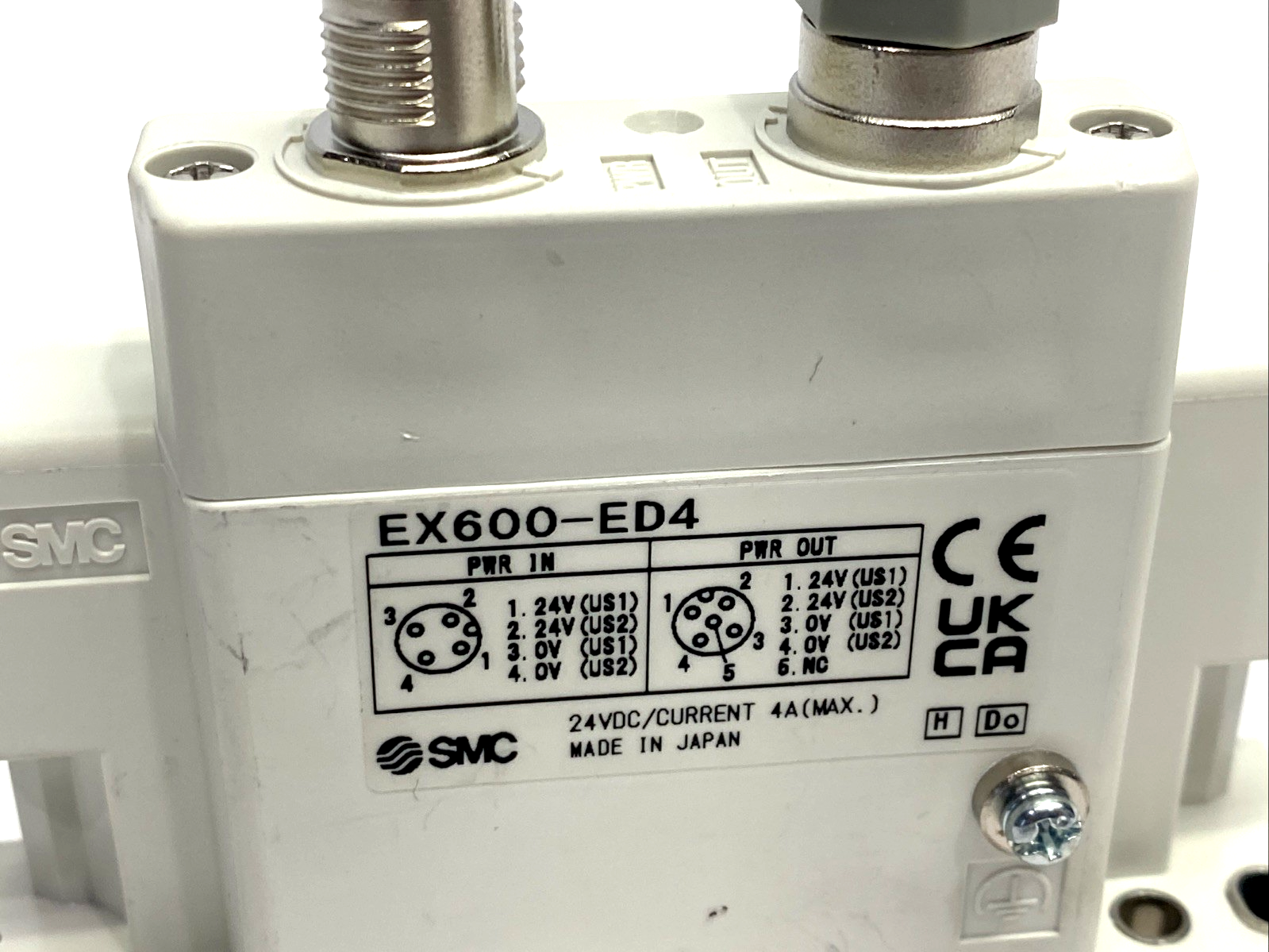 EX600-ED4 | SMC Serial Transmission System End Plate, M12 5-Pin - Used - Maverick Industrial Sales