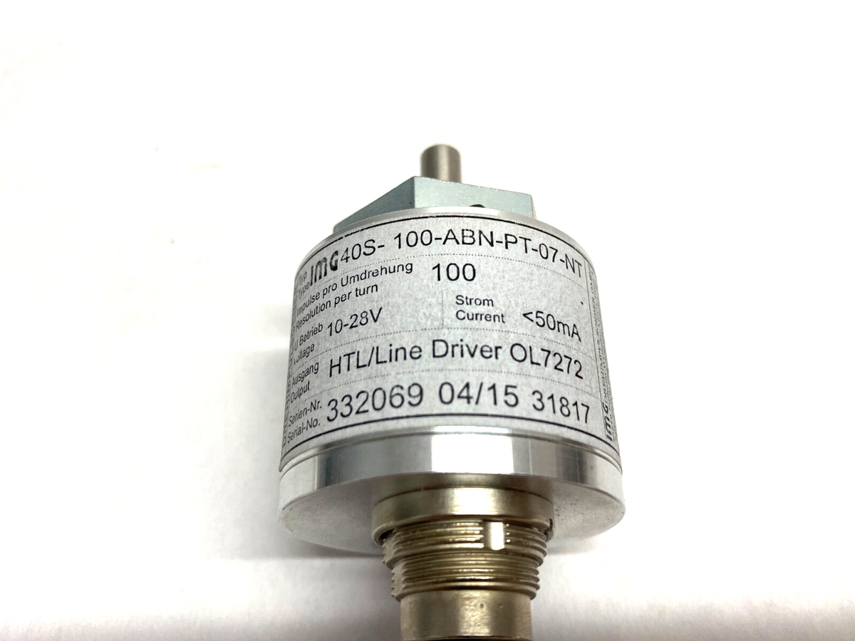IMG 40S-100-ABN-PT-07-NT Rotary Shaft Encoder HTL/Line Driver 10-28V - Maverick Industrial Sales