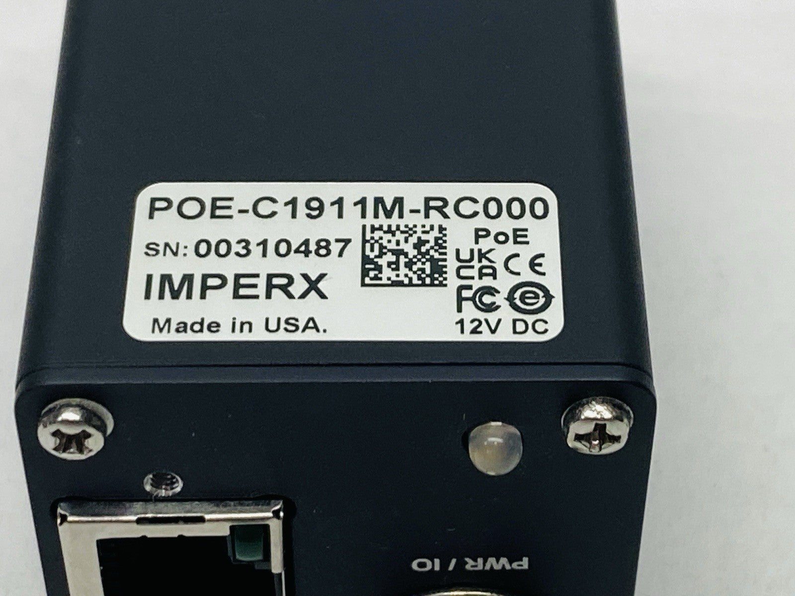 Imperx POE-C1911M-RC000 CMOS Camera POE C1911 2.86 MP - Maverick Industrial Sales