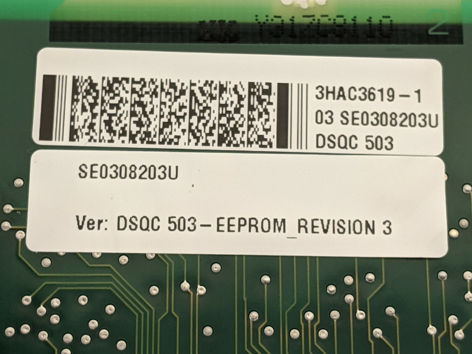 ABB 3HAC3619-1 Rev 03 Circuit Board DSQC 503 - Maverick Industrial Sales