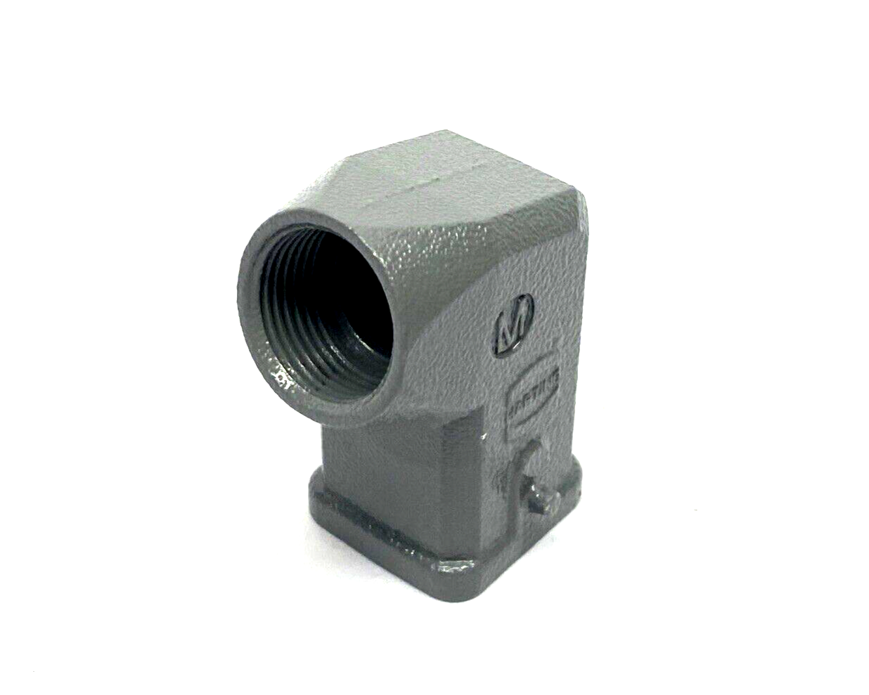 19200031640,Han 3A-GW-M20 | Harting 19200031640 Han 3A-GW-M20 Connector Hood Angled Entry 2 Peg LOT OF 2 - New - Maverick Industrial Sales