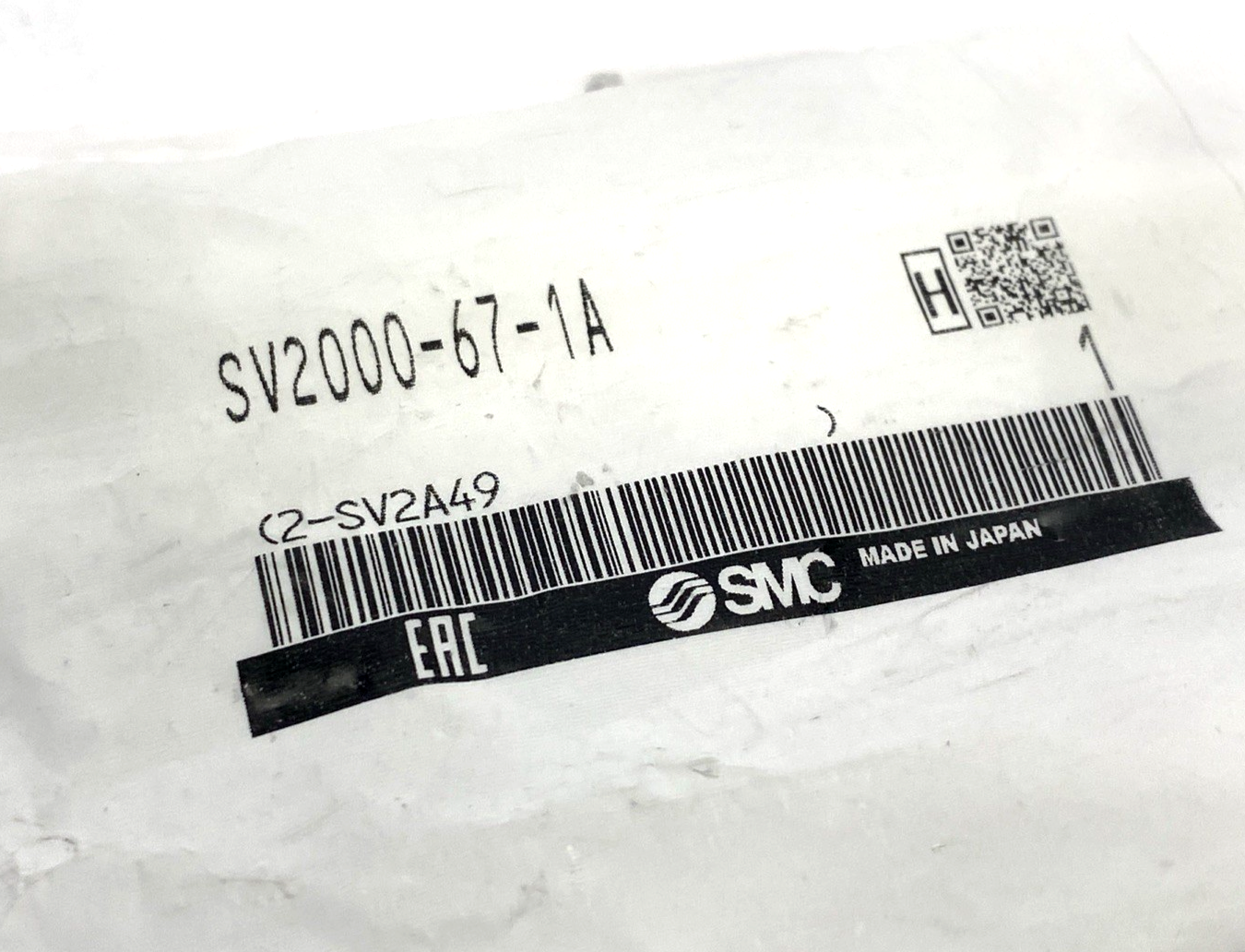 SMC SV2000-67-1A Solenoid Valve Manifold Blanking Plate LOT OF 2 - Maverick Industrial Sales