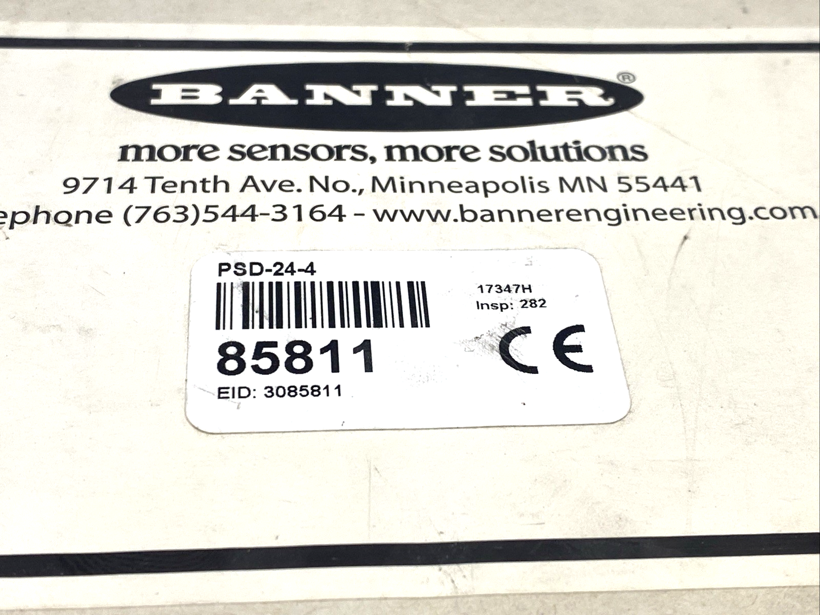 Banner PSD-24-4 DC Power Supply, Desktop Style/Outlet Plug 85811 - Maverick Industrial Sales