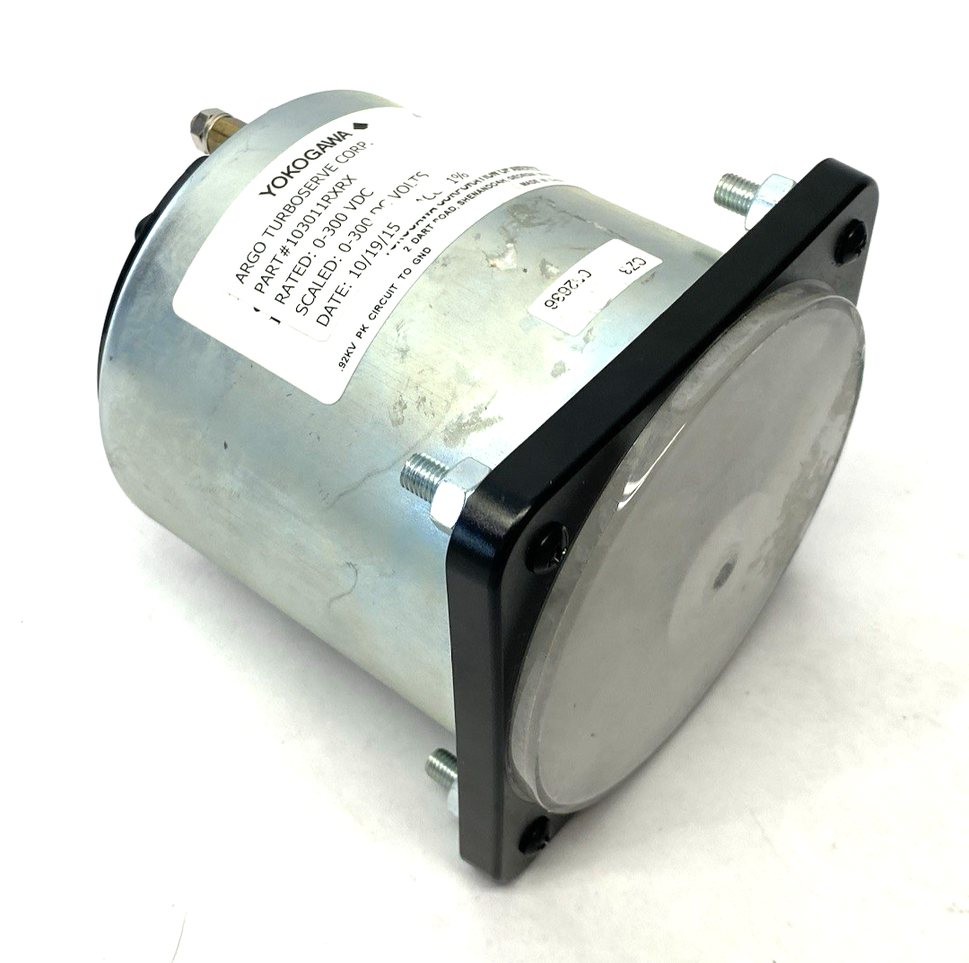 Yokogawa 103011RXRX Panel Meter 0-300VDC NEEDS NEW FRONT PLASTIC SHIELD/FACE - Maverick Industrial Sales