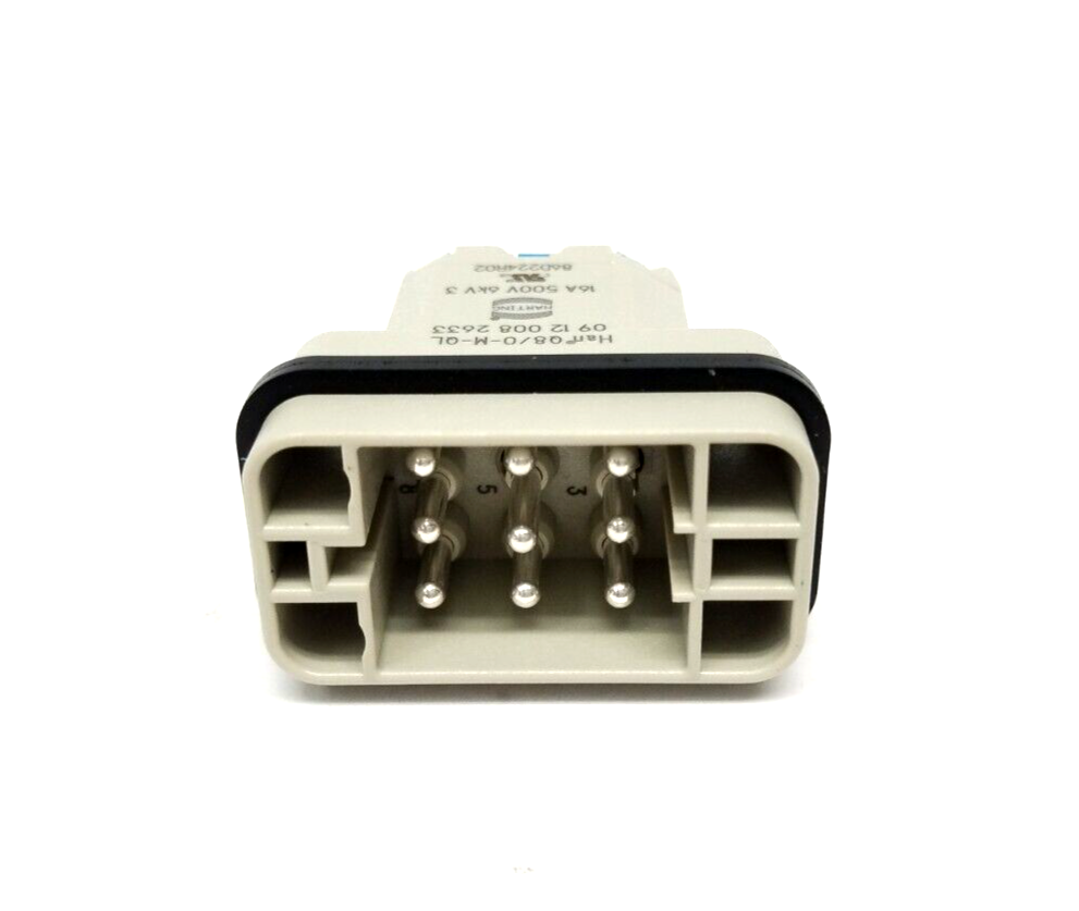 Harting Han Q8/0-M-QL Han-Quick Lock Male Connector Insert 09120082633 10 PACK - Maverick Industrial Sales