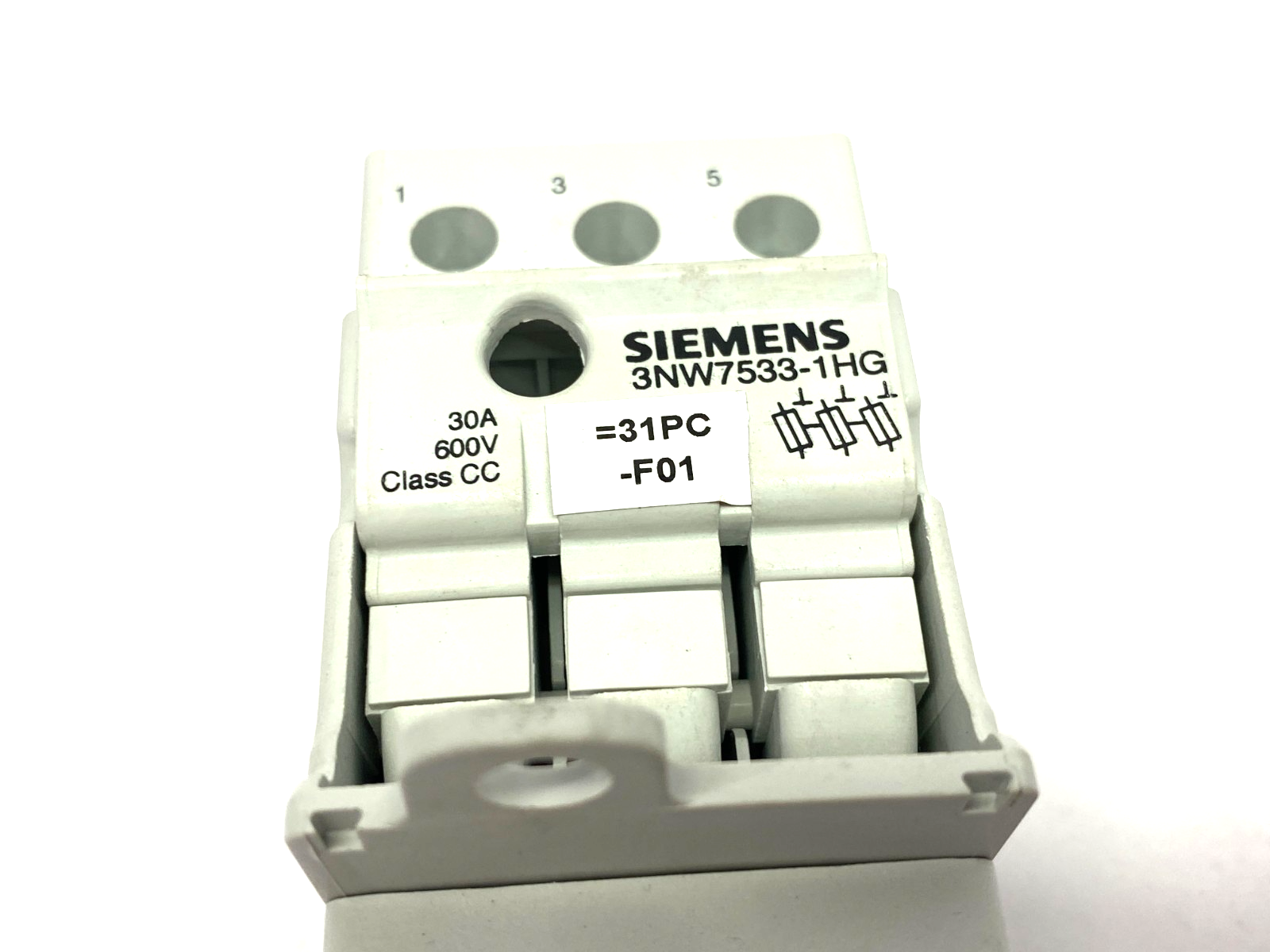 Siemens 3NW7533-1HG SENTRON Fuse Holder Class CC 3-Pole - Maverick Industrial Sales