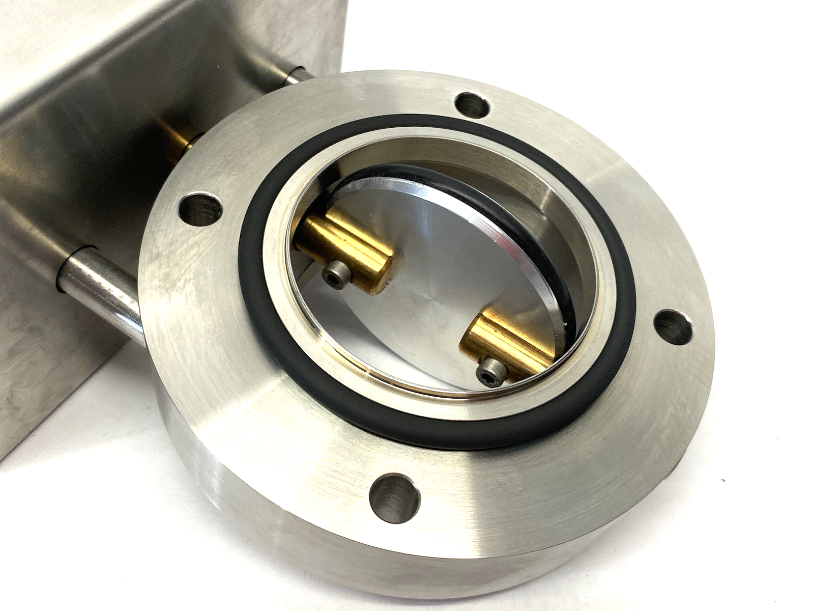 Stainless Steel TIV Butterfly Valve, 68mm ID, 130mm OD, RS232 9-pin Connection - Maverick Industrial Sales