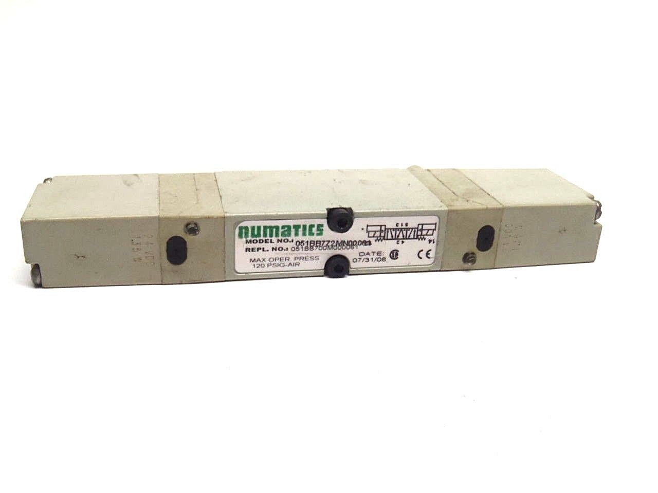 Numatics 051BB7Z2MN00061 5/3 Double Solenoid Valve 24VDC 1.0W - Maverick Industrial Sales