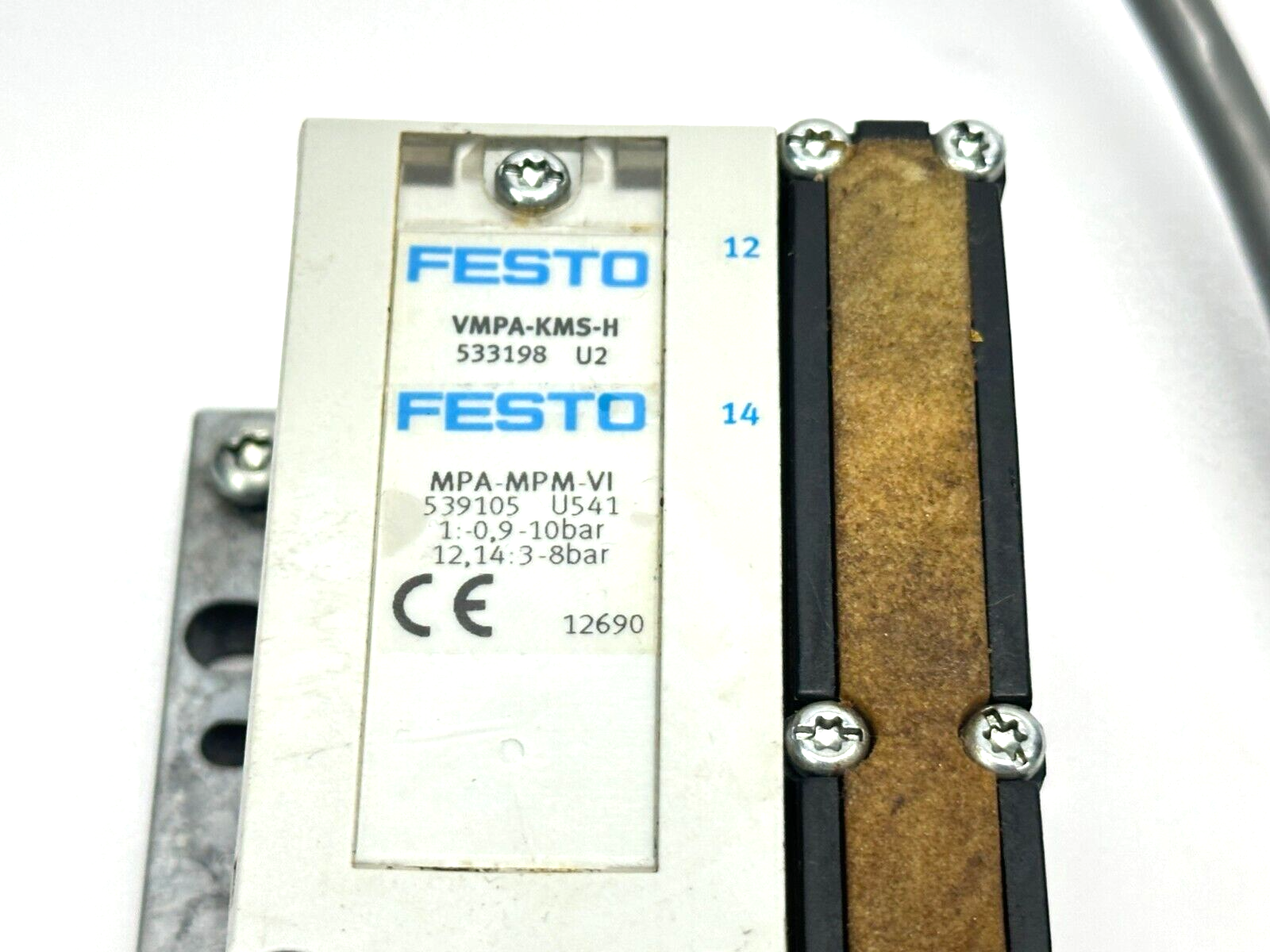 Festo VMPA-KMS-H Hood 533198 w/ VMPA1-MPM-EPL-GU Interface 540896 - Maverick Industrial Sales