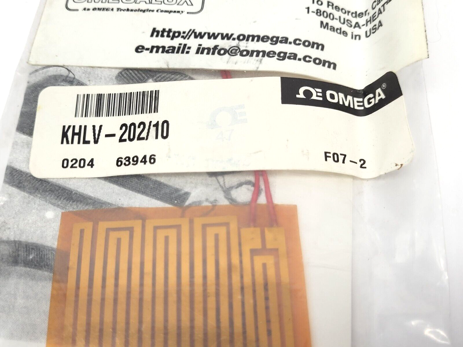 Omega KHLV-202/10 Flexible Heater - Maverick Industrial Sales