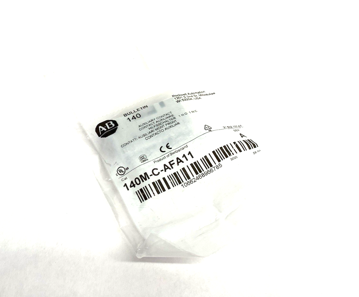 140M-C-AFA11 | Allen Bradley Ser. A Auxiliary Contact 1 N.O. 1 N.C. - New - Maverick Industrial Sales