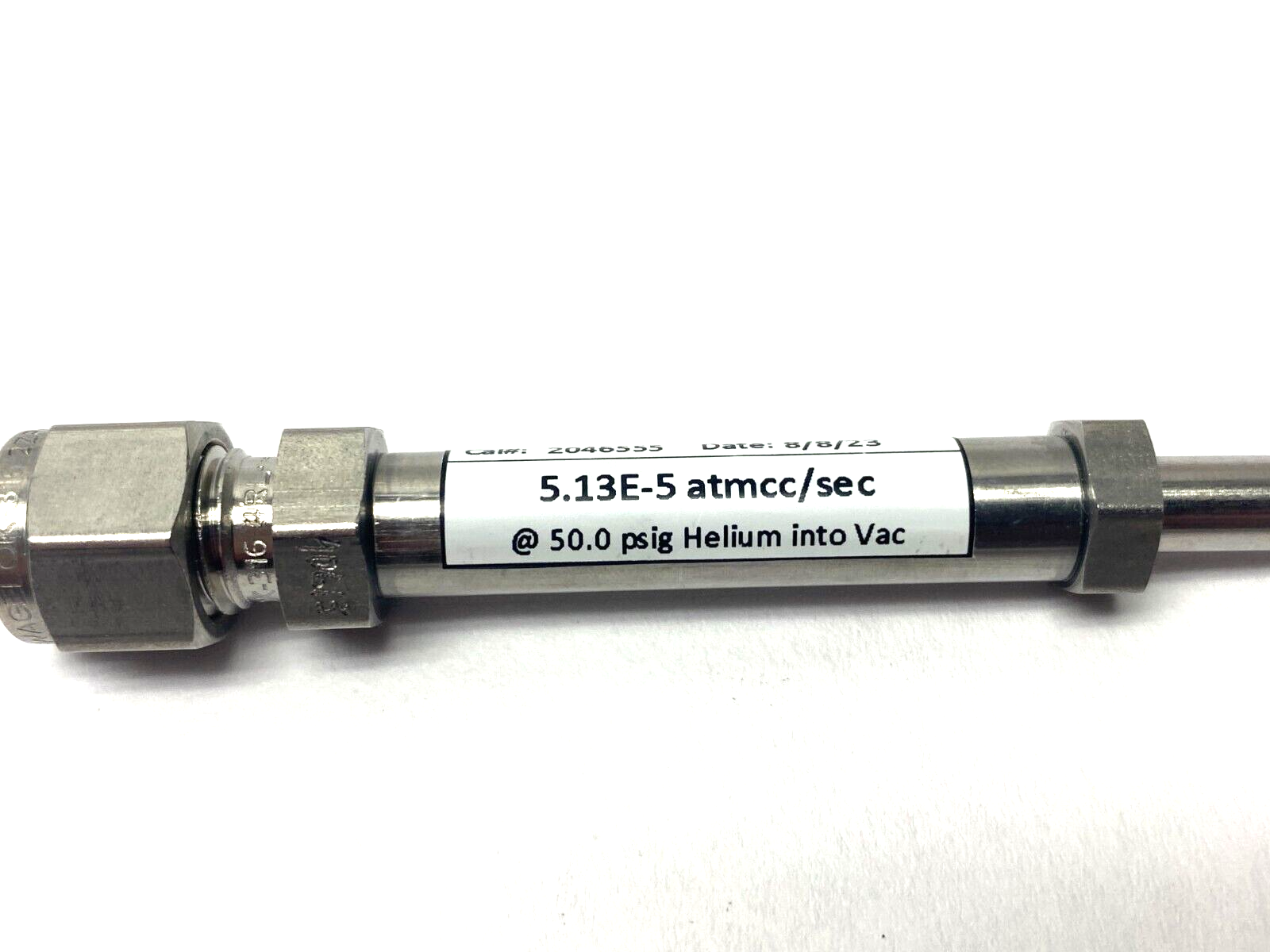 Inficon SPC-2017-G1 Helium Leak Detection Vacuum Jet Nozzle 5.13E-5 atmcc/sec - Maverick Industrial Sales