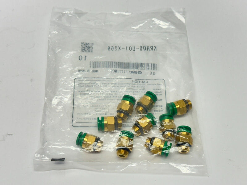 SMC KRH06-U01-X269 Pneumatic One Touch Fittings 1/8" PKG OF 10 - Maverick Industrial Sales