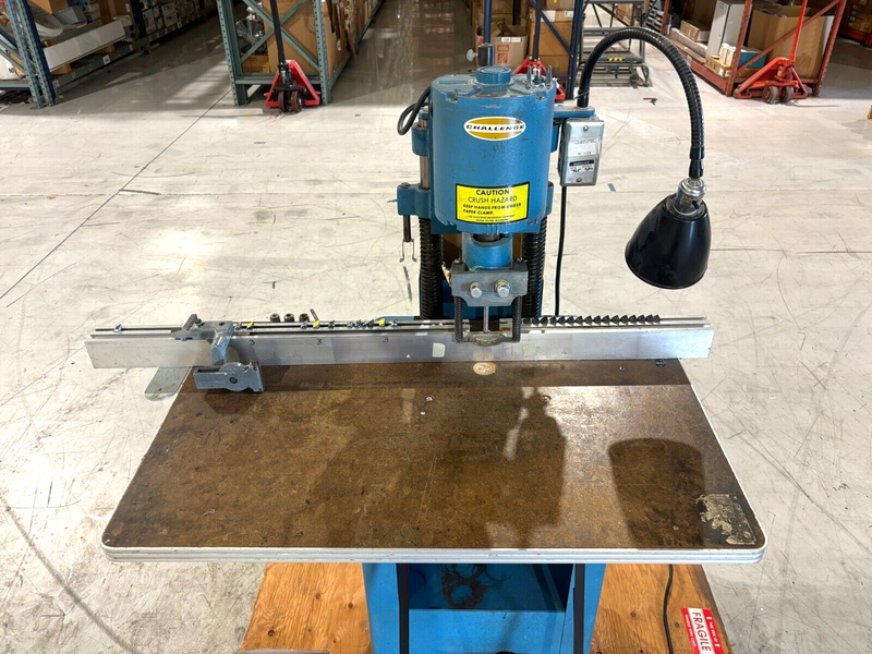 The Challenge Machinery Co. Model JF Paper Drill Press, Commercial Hole Punch - Maverick Industrial Sales