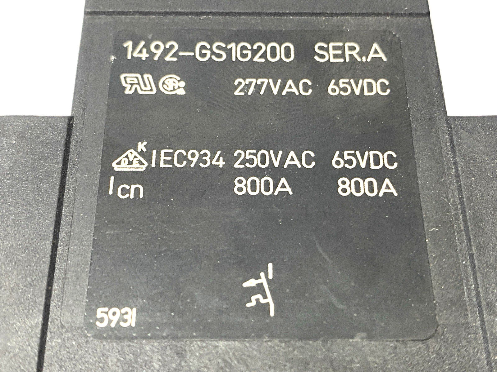 Allen Bradley 1492-GS1G200 Miniature Circuit Breaker 1-Pole 20A 277VAC Ser. A - Maverick Industrial Sales