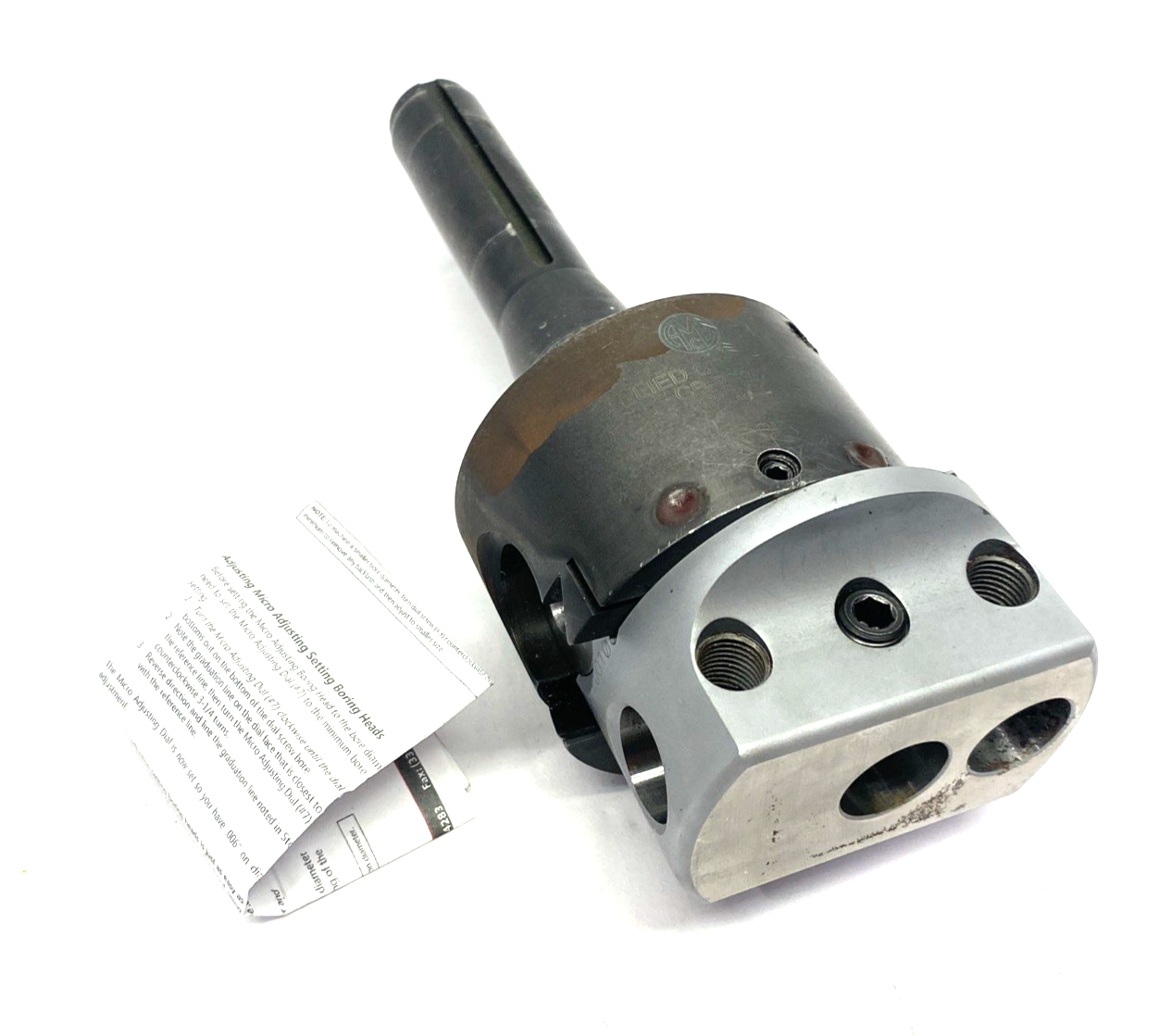 Allied Criterion CB-203D Boring Head: 3" Body Dia, 3/4" Hole Dia, Manual - Maverick Industrial Sales