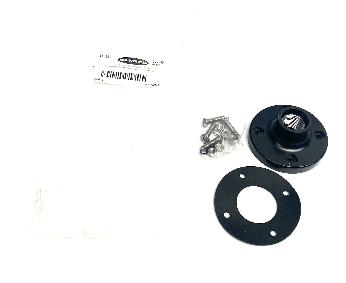 SA-F12 | Banner Engineering Mounting Base, 70mm Diameter, 1/2" NPSM, 88256 - New Other - Maverick Industrial Sales