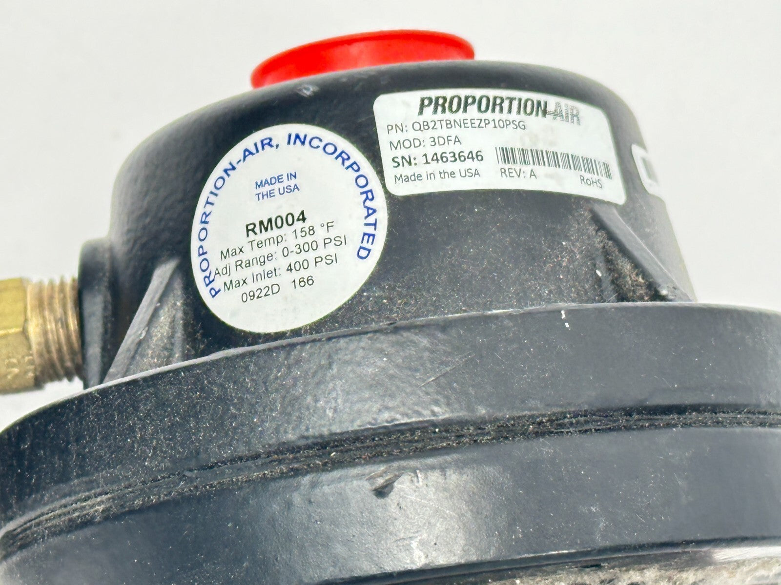 Proportion Air QB2TBNEEZP10PSG Pressure Control Valve 3DFA w/ RM004 Regulator - Maverick Industrial Sales