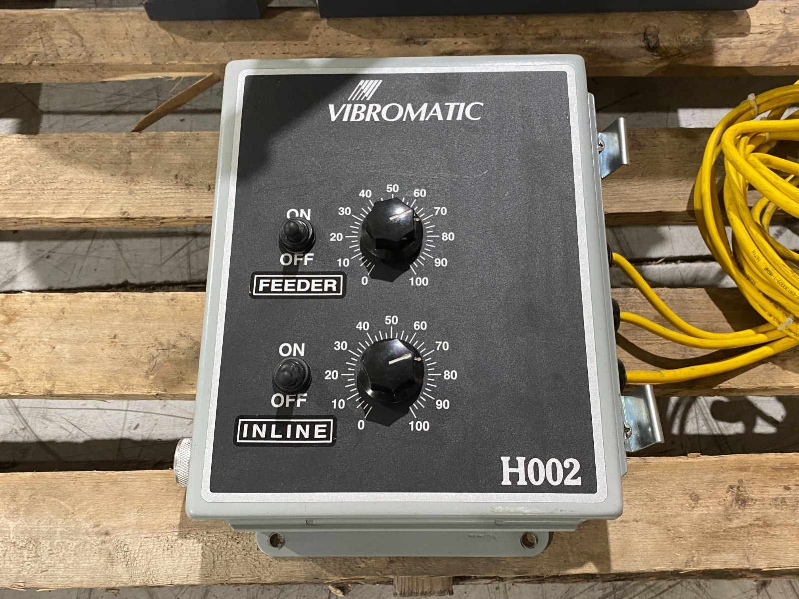 Vibromatic 12" Vibrating Bowl Feeder w/ H002 Feeder/Incline Controller - Used - Maverick Industrial Sales