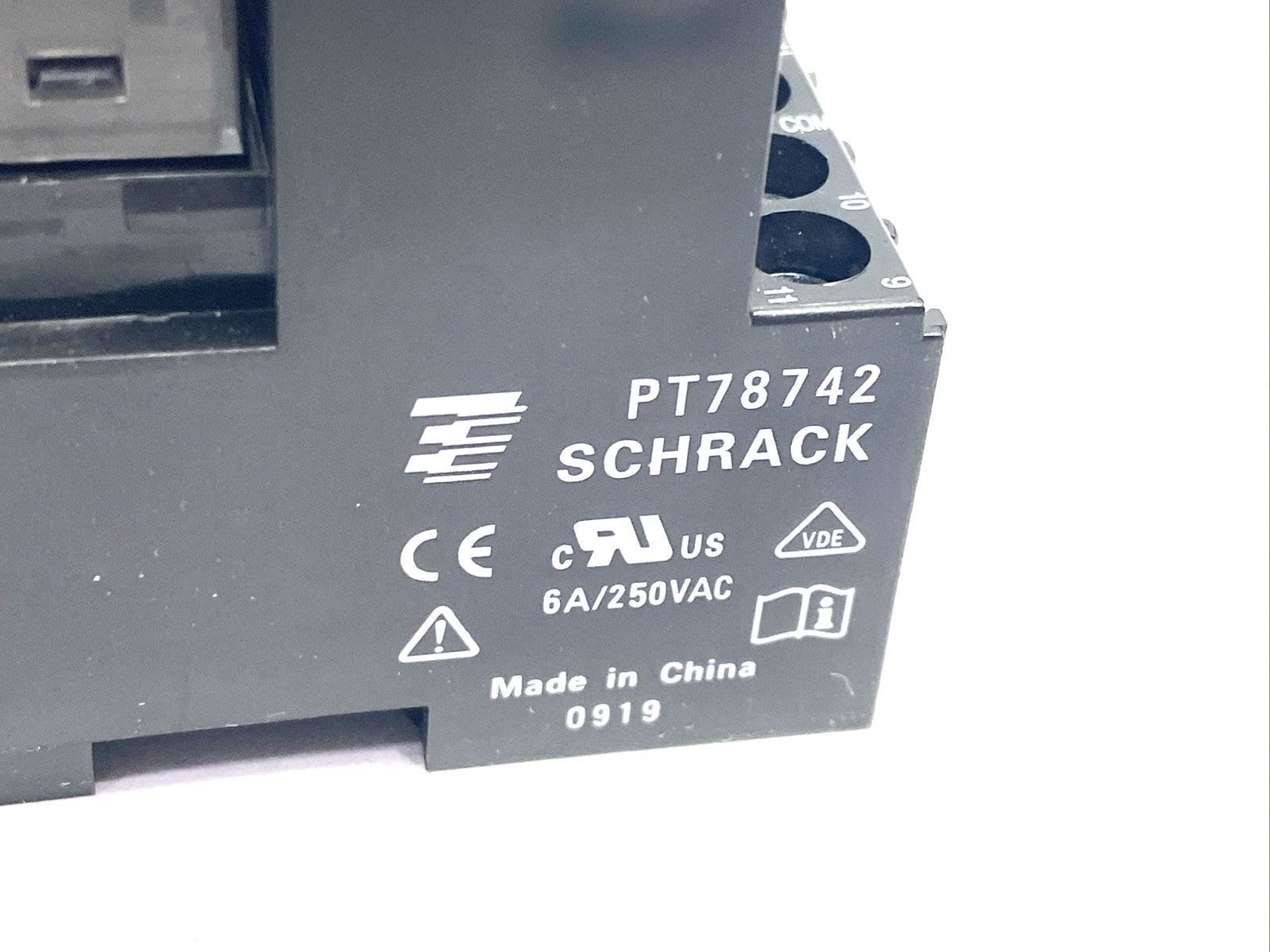 | Schrack PT570024 Miniature Power Relay 6A 24VDC 4PDT & PT78742 Base LOT OF 2 - Used - Maverick Industrial Sales