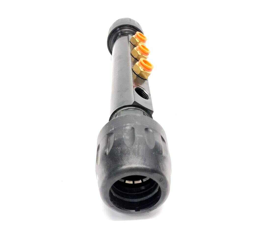 Parker 6651 40 12 04 Transair 4-Port Manifold, 1-1/2" Pipe OD, MISSING FITTING - Maverick Industrial Sales