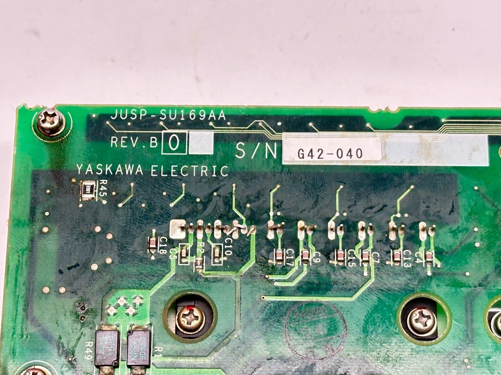 Yaskawa Electric JUSP-SU169AA Rev B AC Servo Drive PCB F352703-1 - Maverick Industrial Sales