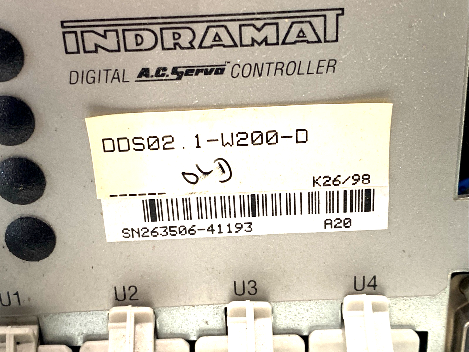 Indramat DDS02.1-W200-D Digital AC Servo Controller FWC-DSM2.1-SSE-02VO9-MS - Maverick Industrial Sales