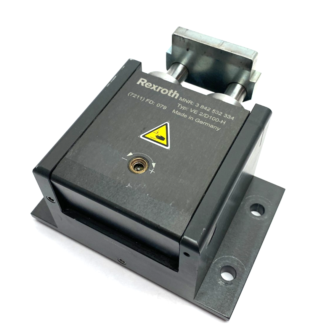 3842532334 | Bosch Rexroth Pneumatic Stop Gate Unit VE 2/D100-H - Used - Maverick Industrial Sales