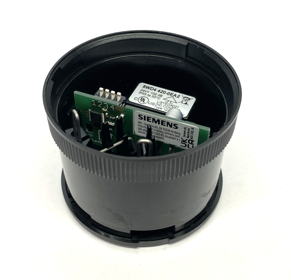 Siemens 8WD4420-0EA2 Stack Light Siren Element Multi-Tone 102 dB - Maverick Industrial Sales
