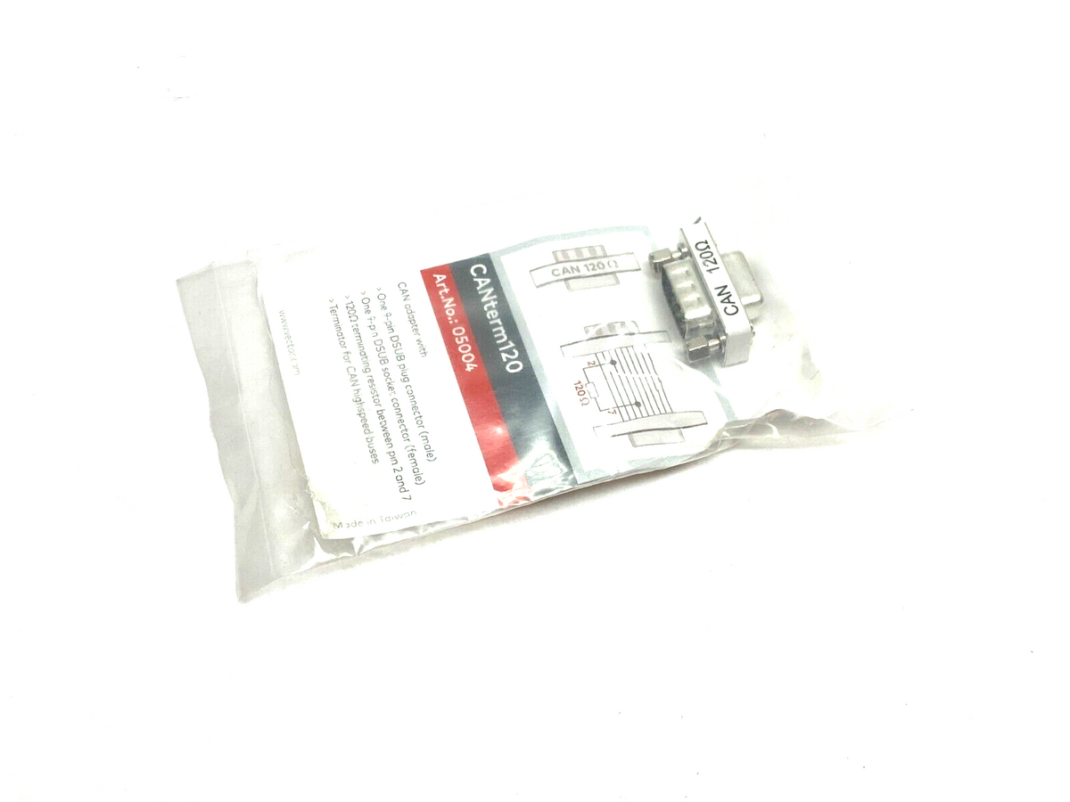 05004 | Vector CANterm120 Terminal Resistor 9-Pin DSUB Connector, - New – Open box - Maverick Industrial Sales