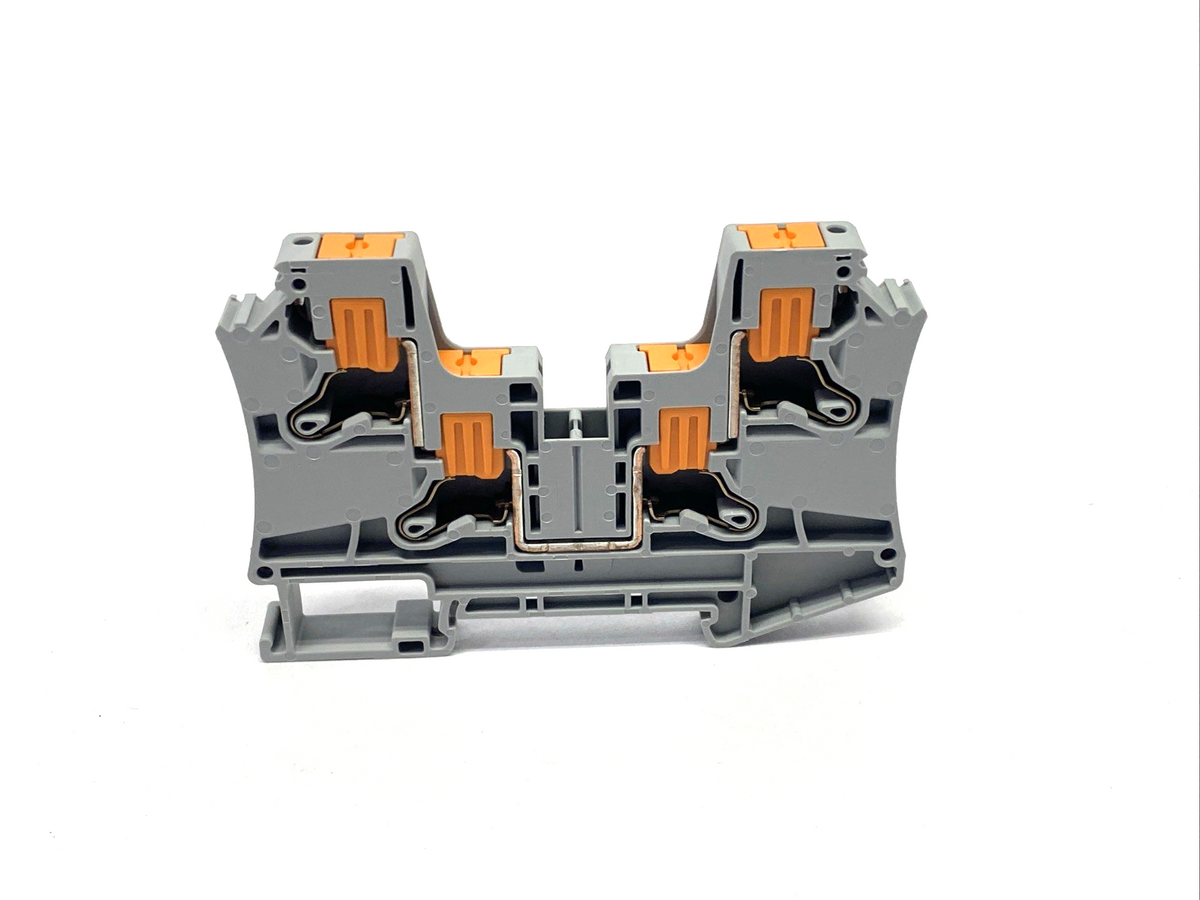 Phoenix Contact PTV 6-QUATTRO Feed-Through Terminal Block, Gray 1116871 LOT OF 8 - Maverick Industrial Sales
