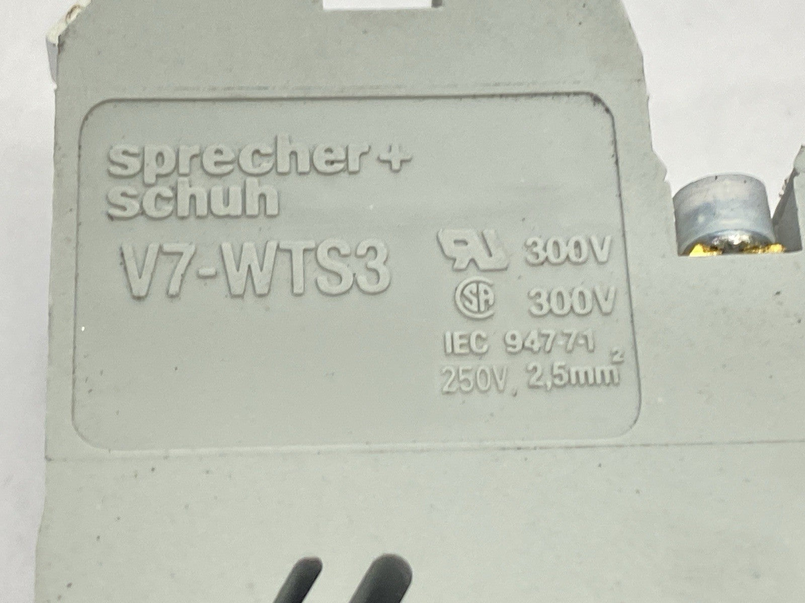 Sprecher+Schuh V7-WTS3 Sensor Terminal Block No Indicator 5mm LOT OF 13 - Maverick Industrial Sales