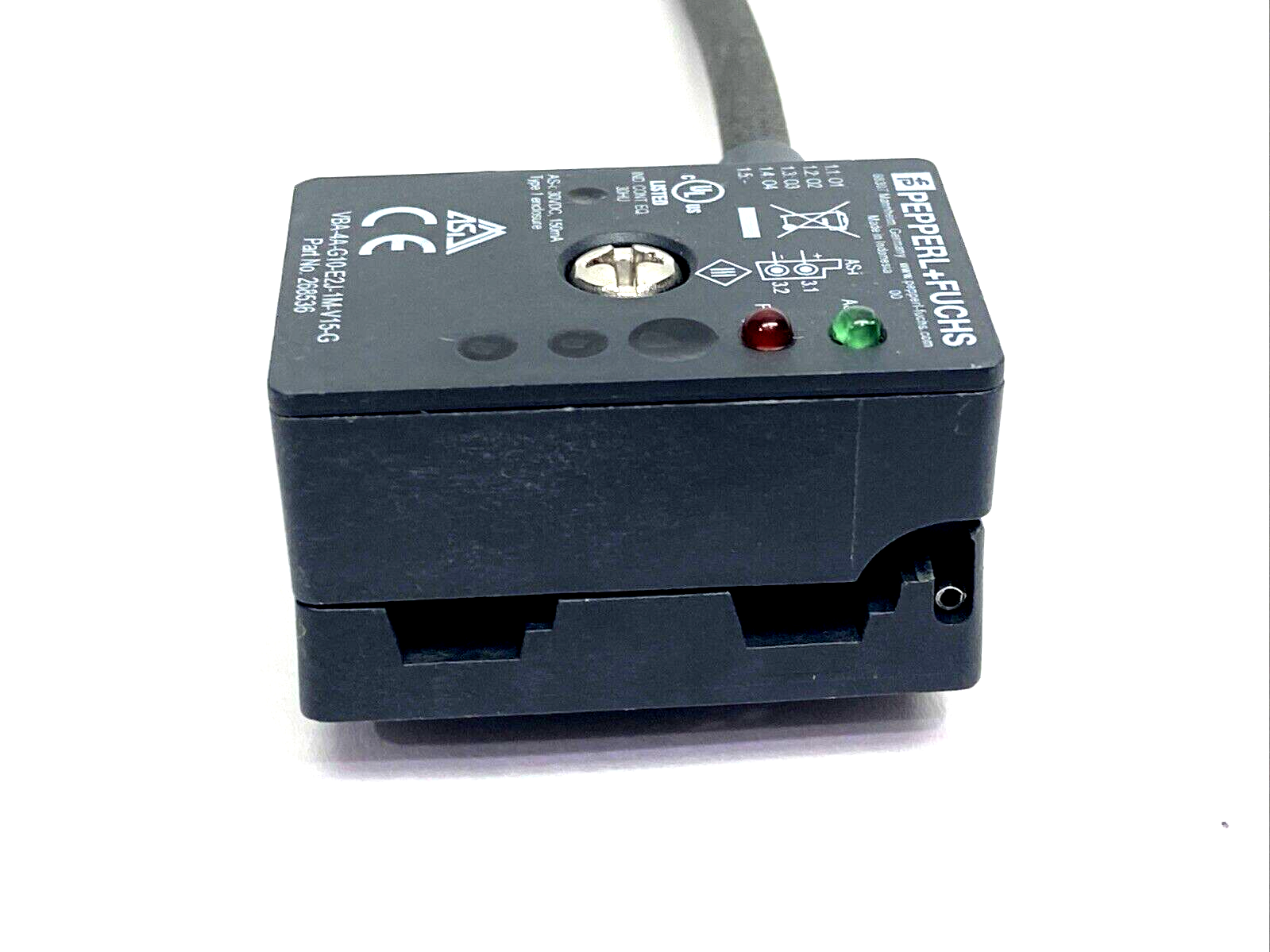Pepperl+Fuchs VBA-4A-G10-E2J-1M-V15-G AS-Interface Actuator Module 268536 - Maverick Industrial Sales