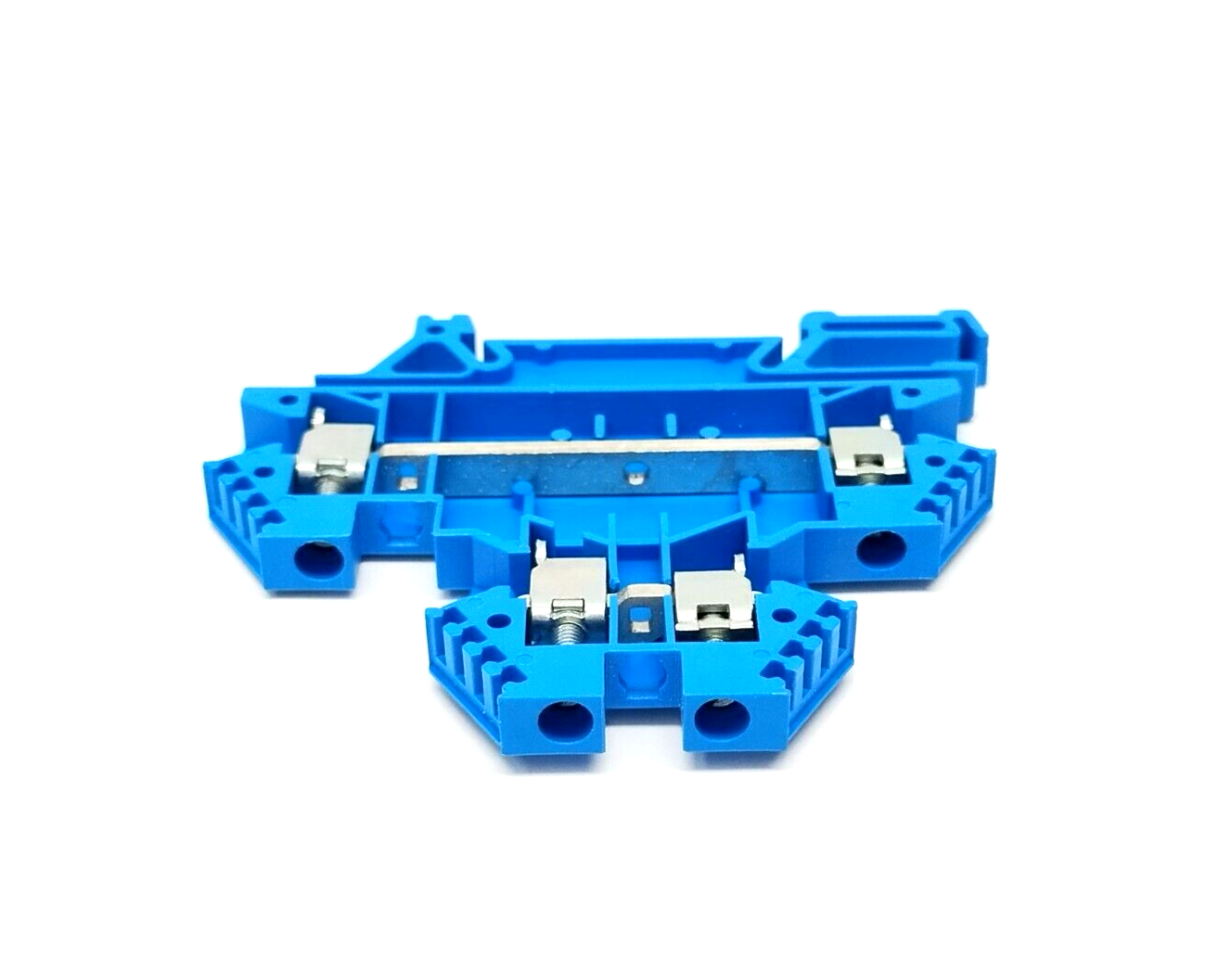 Morsettitalia EURO D4-2 Two Stage Terminal Block, Blue, 43550 BL LOT OF 5 - Maverick Industrial Sales