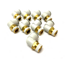 SMC KQ2L16-04AS Pneumatic Elbow Fitting Male 1/2" BSPT 16mm Tube LOT OF 9 - Maverick Industrial Sales