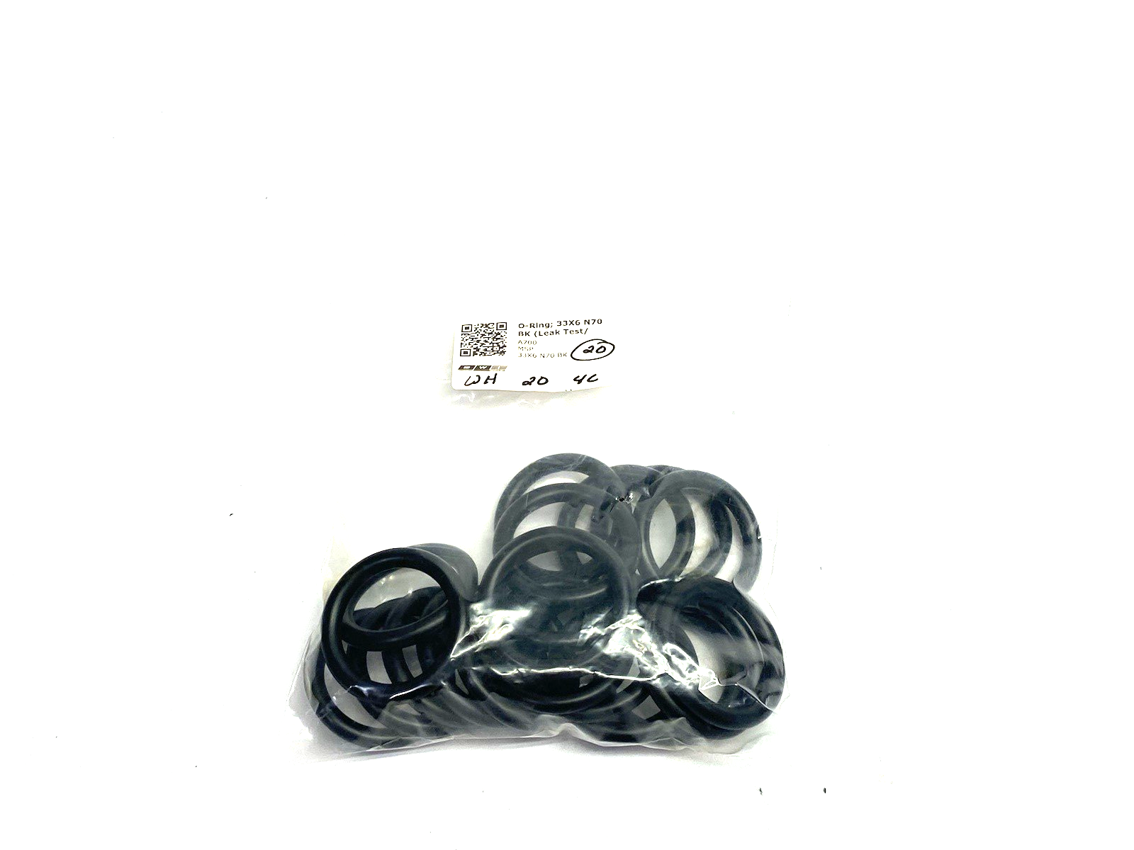 33X6 N70 BK | MSP Seals Custom O-Ring Seal 33mm ID, 6mm Thickness PKG OF 20 - New – Open box - Maverick Industrial Sales