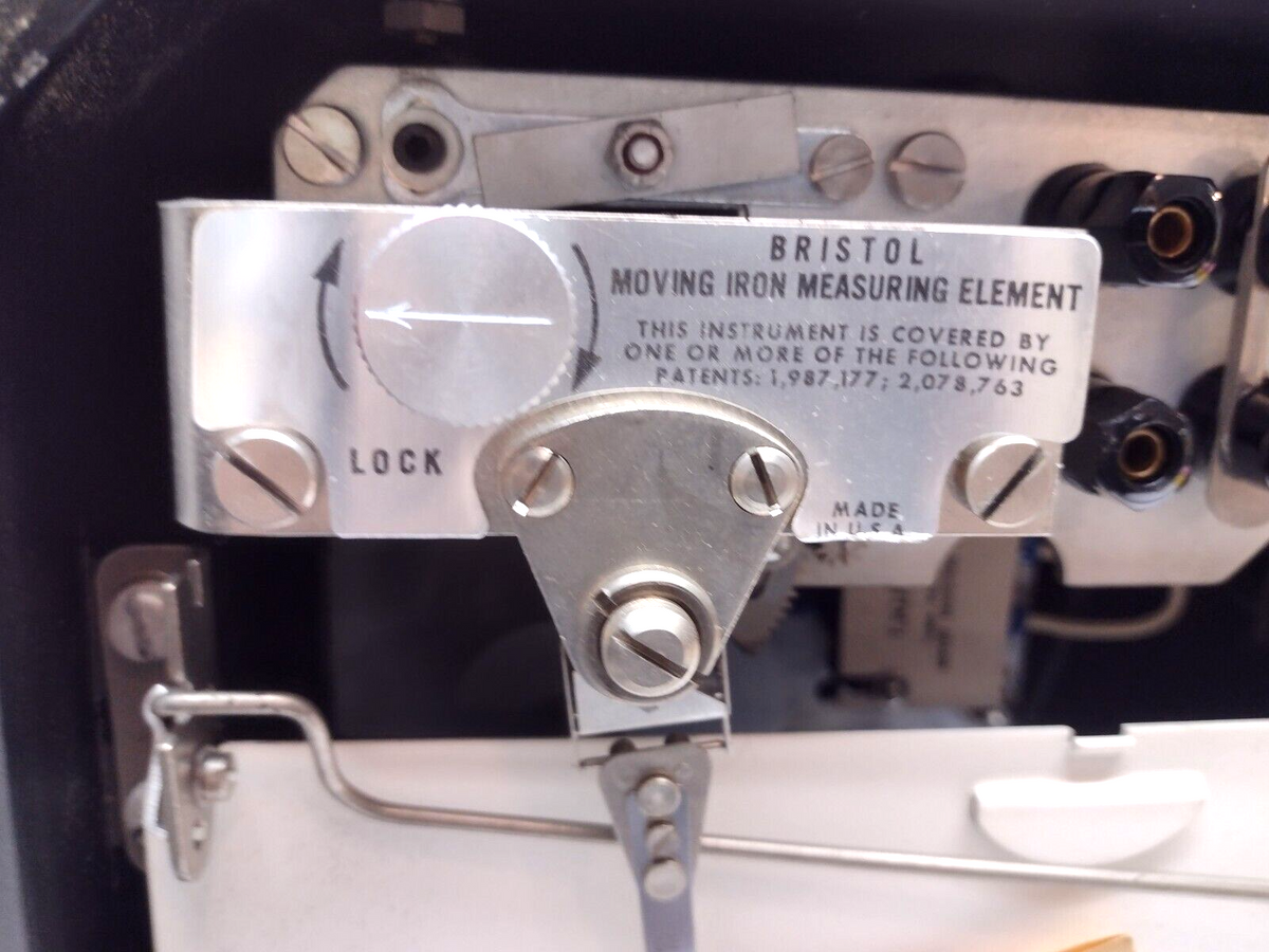 Bristol 1UA541-25 A.C Amps Chart Recorder 24HRS / 7 Days 3800 Chart - Maverick Industrial Sales
