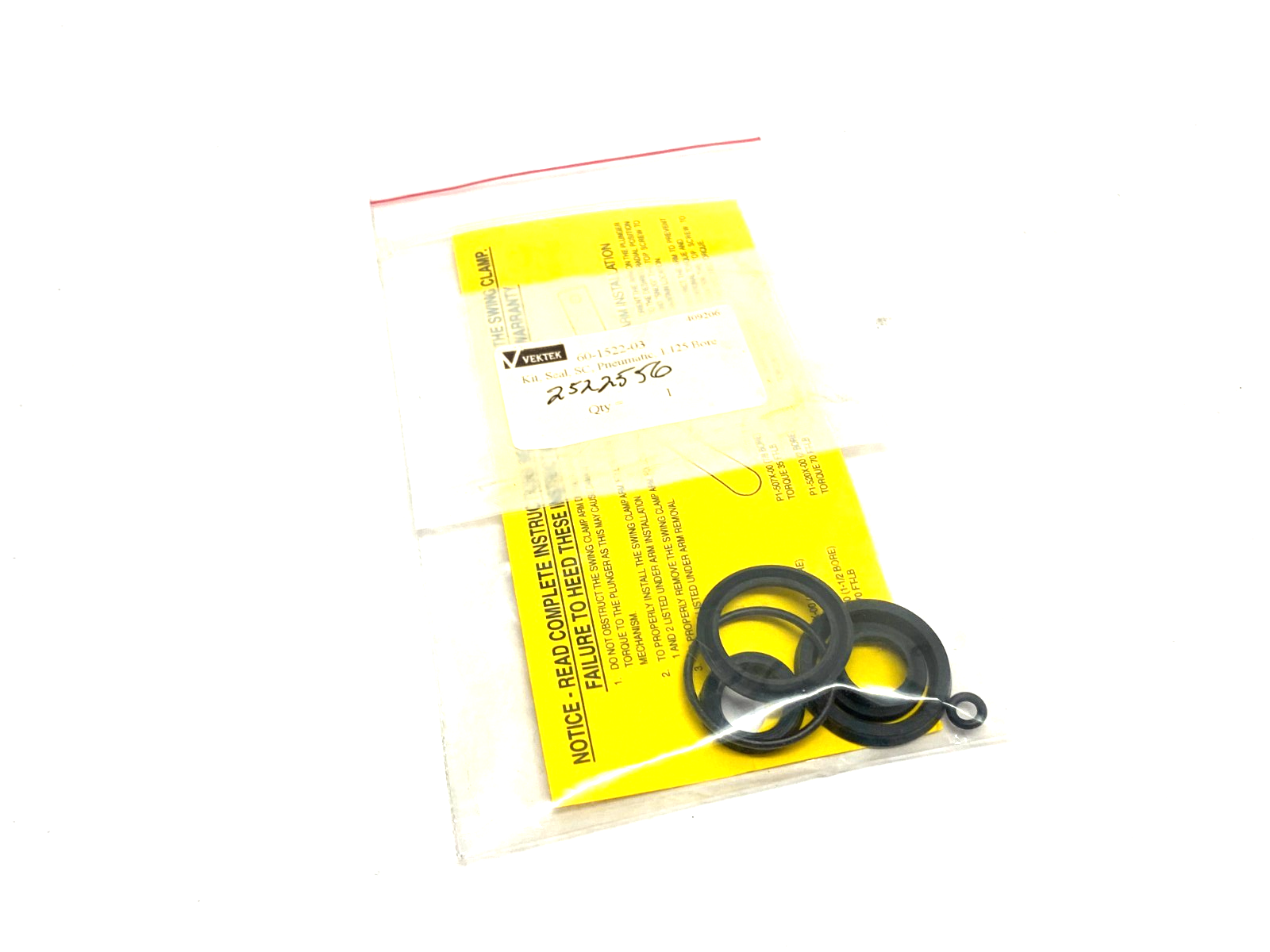 Vektek 60-1522-03 Pneumatic Seal O-Ring Kit 1.125, 2522556 - Maverick Industrial Sales
