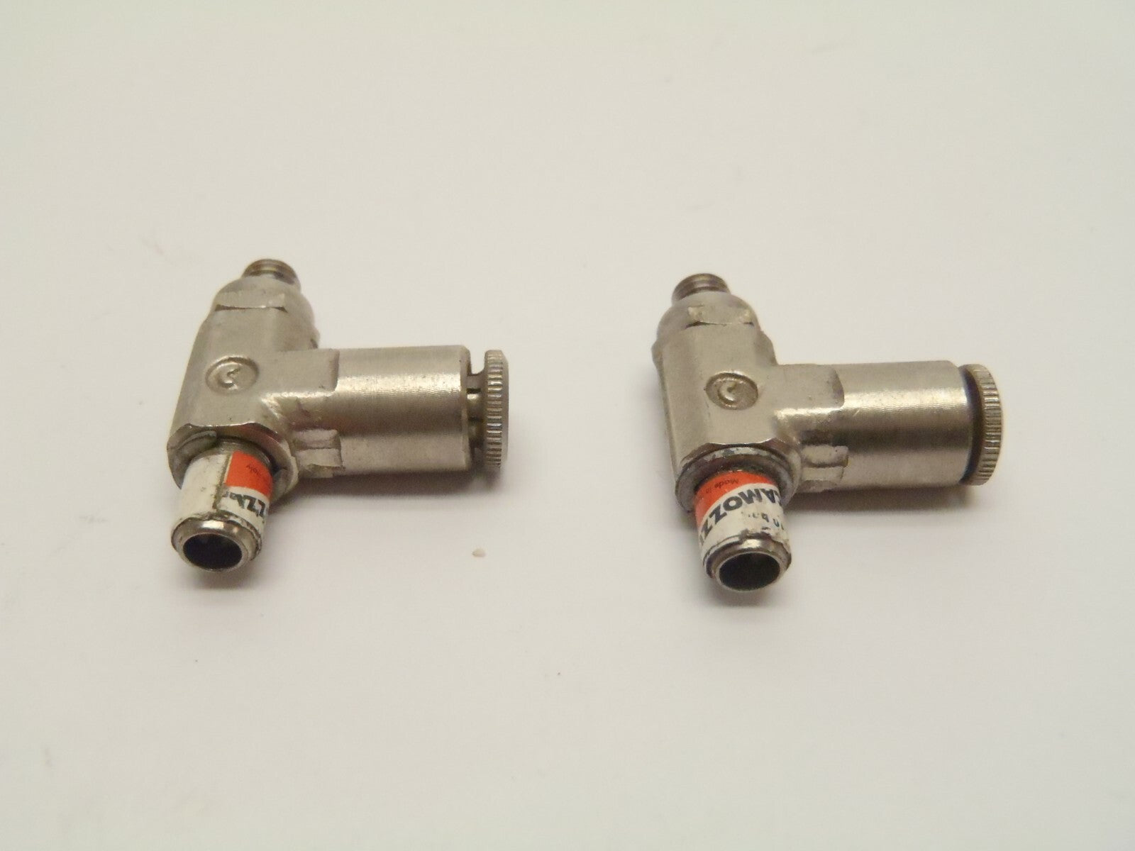 Camozzi GSCU 53-32 Right Angle Flow Control Valve LOT OF 2 - Maverick Industrial Sales