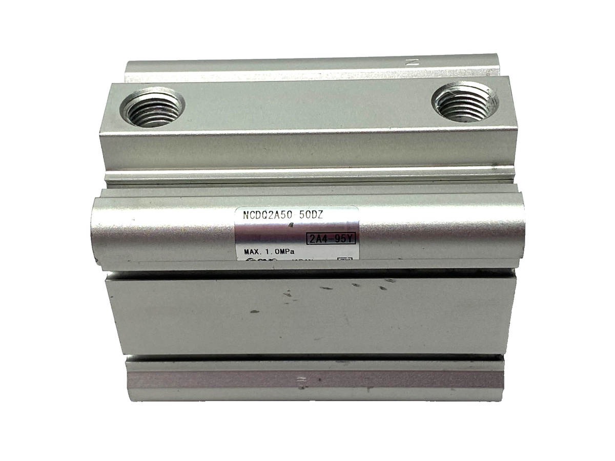 NCDQ2A50-50DZ | SMC Pneumatic Compact Cylinder, 50mm Stroke 50mm Bore - Used - Maverick Industrial Sales