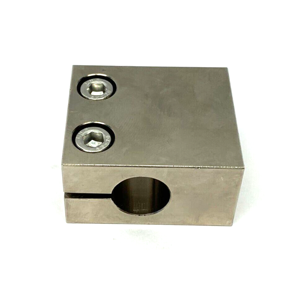 MiSUMi CLHNM15 Square Block Clamp, Side Mount, for 15mm Round Shaft - Maverick Industrial Sales