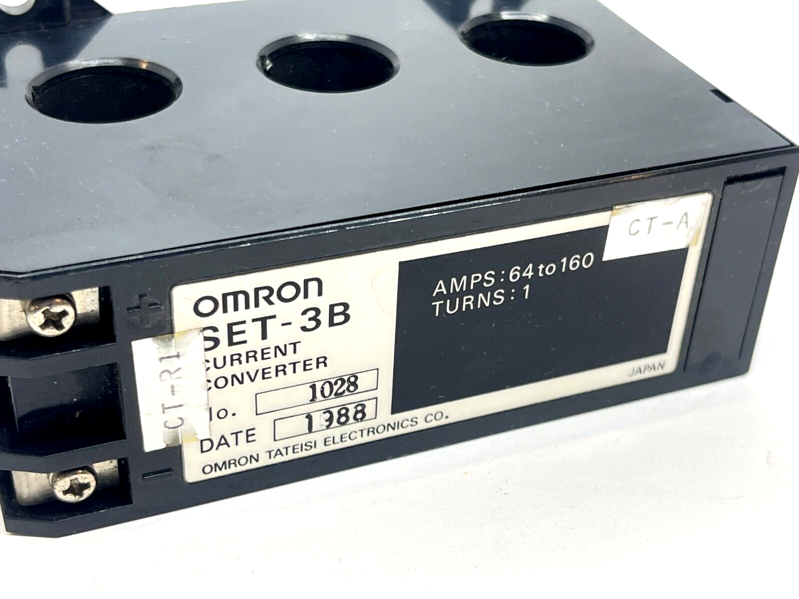 Omron SET-3B Current Converter Module Amps 56-160 CT-A CT-R1 - Maverick Industrial Sales