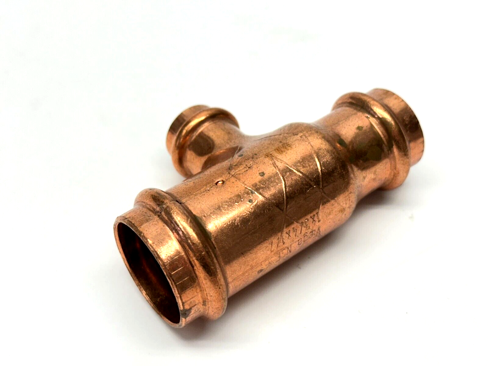 Viega 77417 ProPress Tee C x C x C 1" x 3/4" x 1/2" Copper 3AV86 - Maverick Industrial Sales